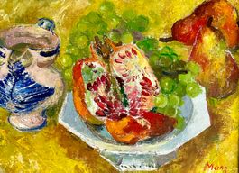 Curt MANZ (1900-1989)- Gemälde - Granatapfel und Birnen