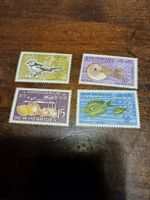 Lot de 4 timbres rares - Nouvelles-Hébrides - Faune 🐠🐚 200