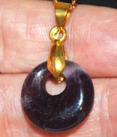Halskette L-8273 – Amethyst ca.18x18mm