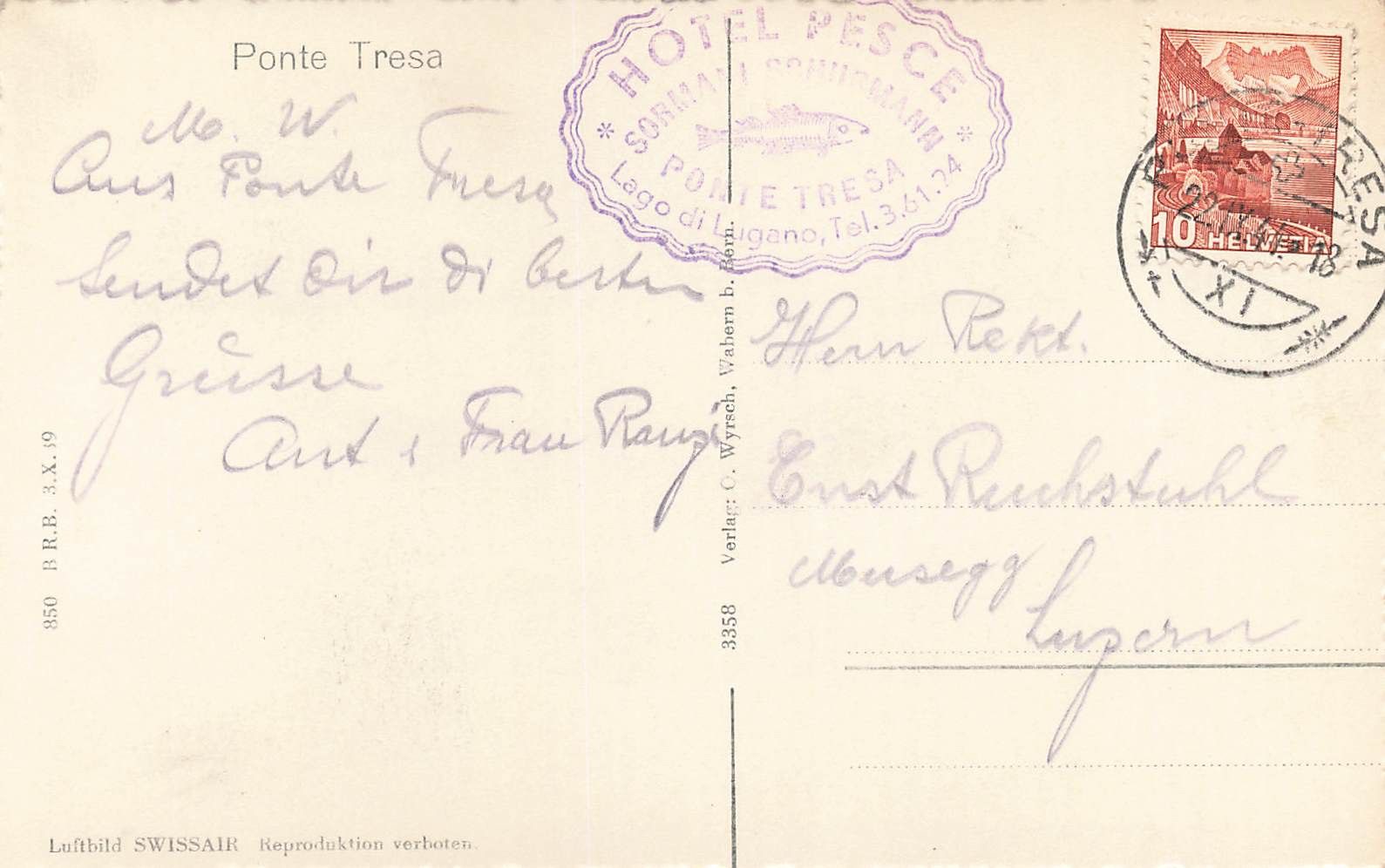 Cartoline postali: Ponte Tresa – Usato da Biasca venduto da Blenio71 1
