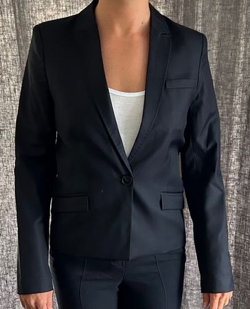 Comptoir des Cotonniers Anzug-Blazer aus Wolle Dunkelblau