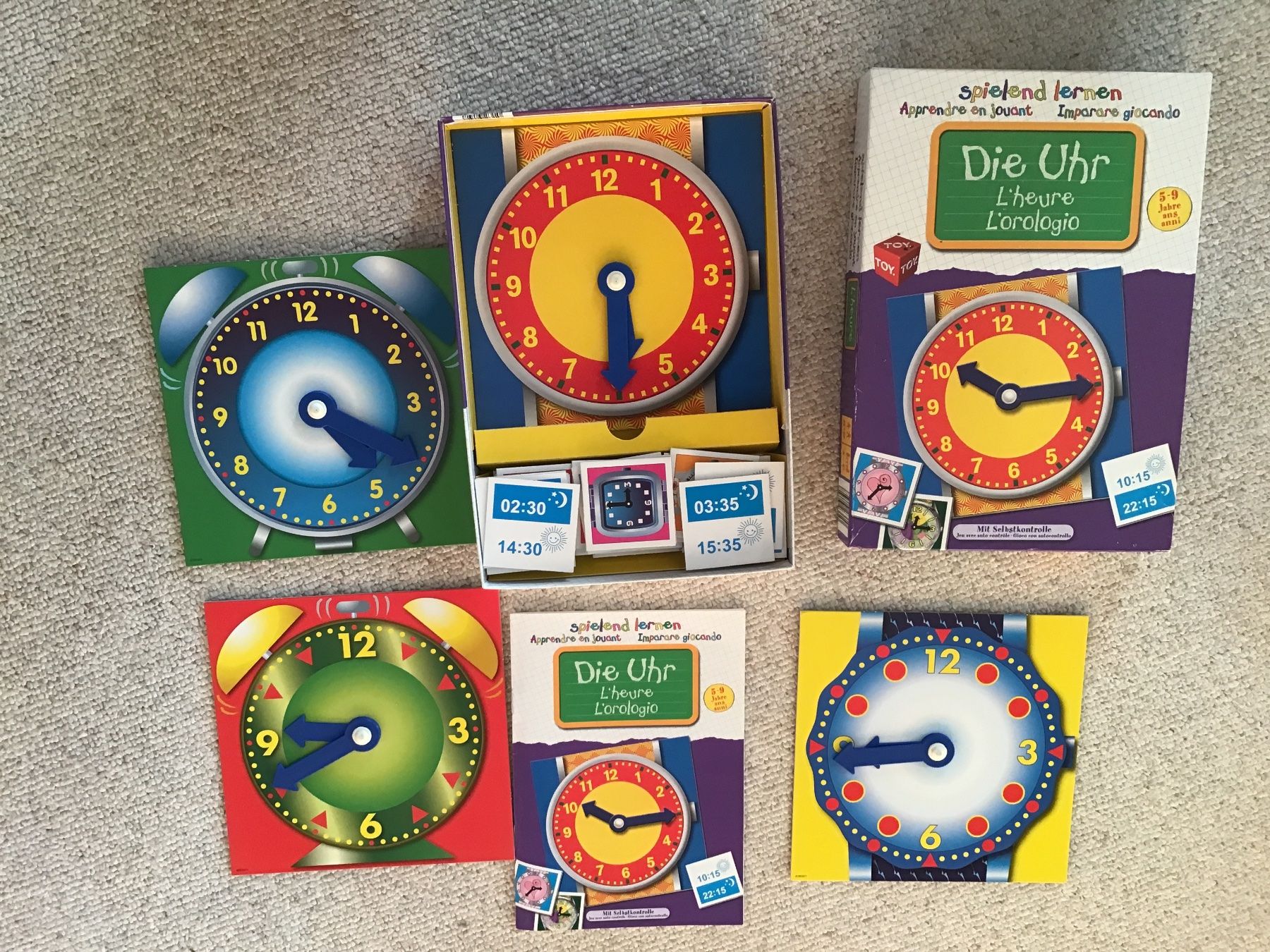 Spielend die Uhr lernen - tolles Lernspiel für Kinder! (Gebraucht) in