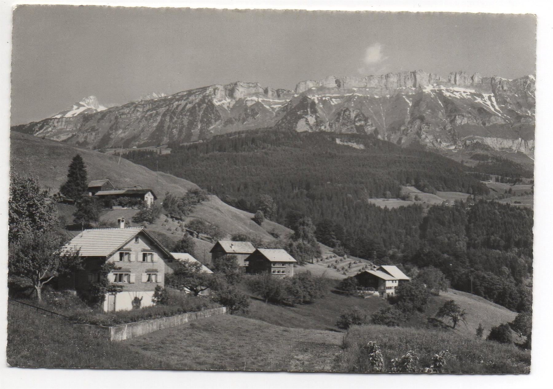 Cartoline postali: GRABSERBERG Sunneschy-Hüsli – Usato da Jona venduto da philajona