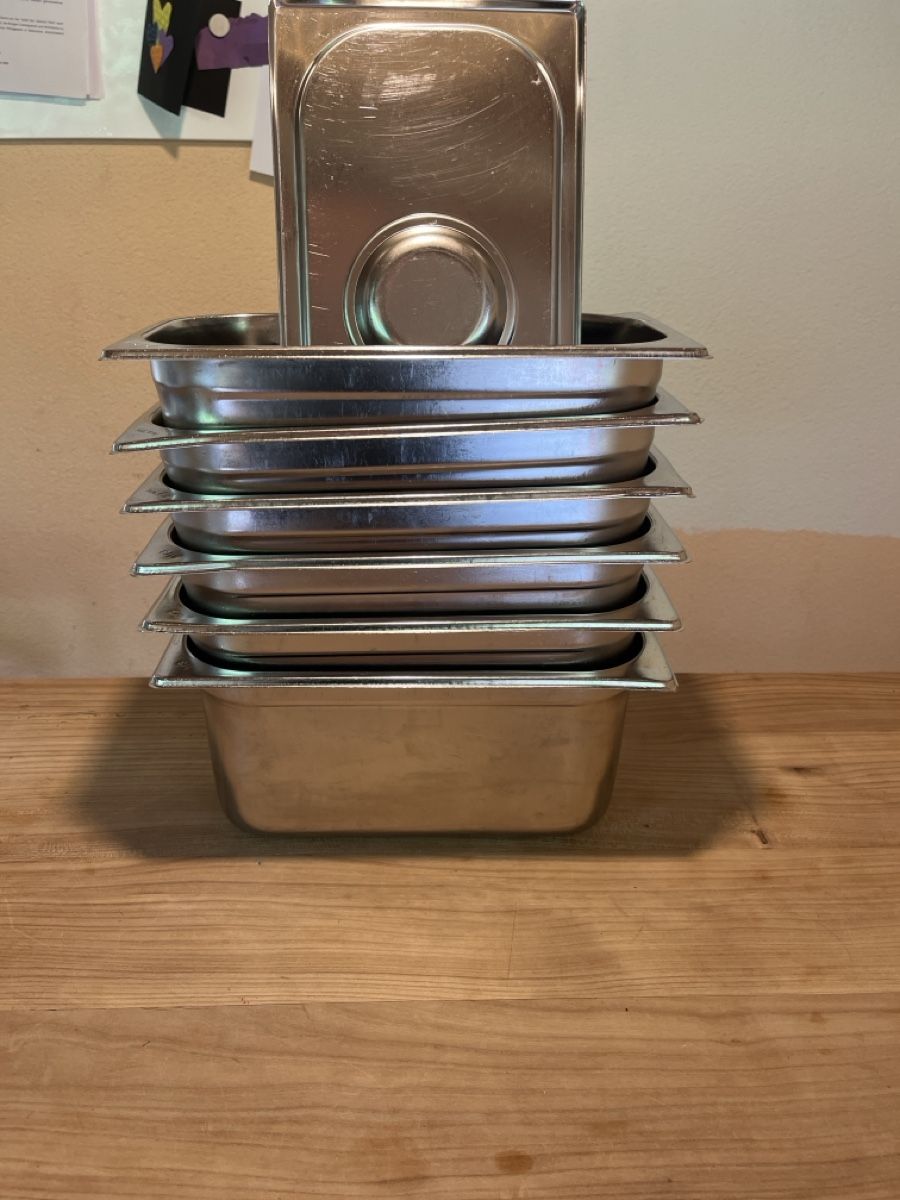 Elettrodomestici da cucina: 6 x 1/3 Gastronorm Behälter 15 cm mit Deckel – Usato da Dittingen venduto da Cervolino77 4
