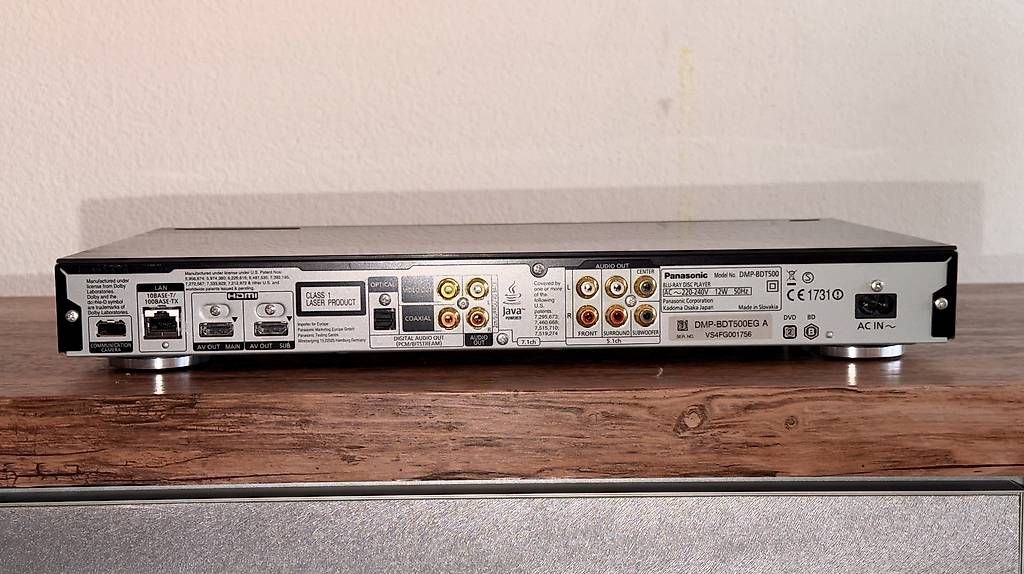 Panasonic Sistemi audio & multimediali: Panasonic, Bluray, Player, DMP-DT500 – Usato da Rubigen venduto da dreamgirl 2