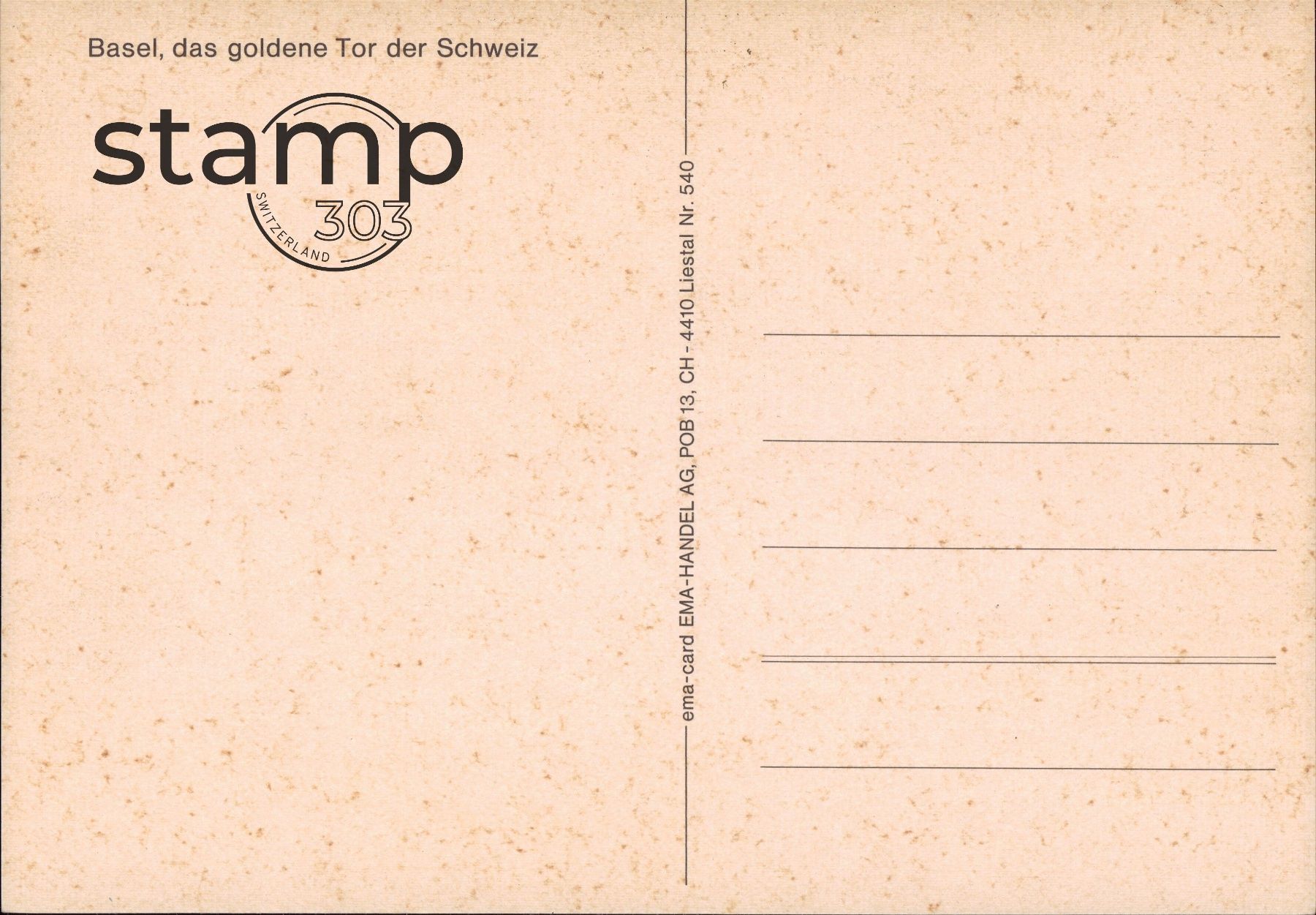 Ansichtskarten: AK Basel - das goldene Tor der Schweiz – Gebraucht aus Eggersriet von stamp303 1