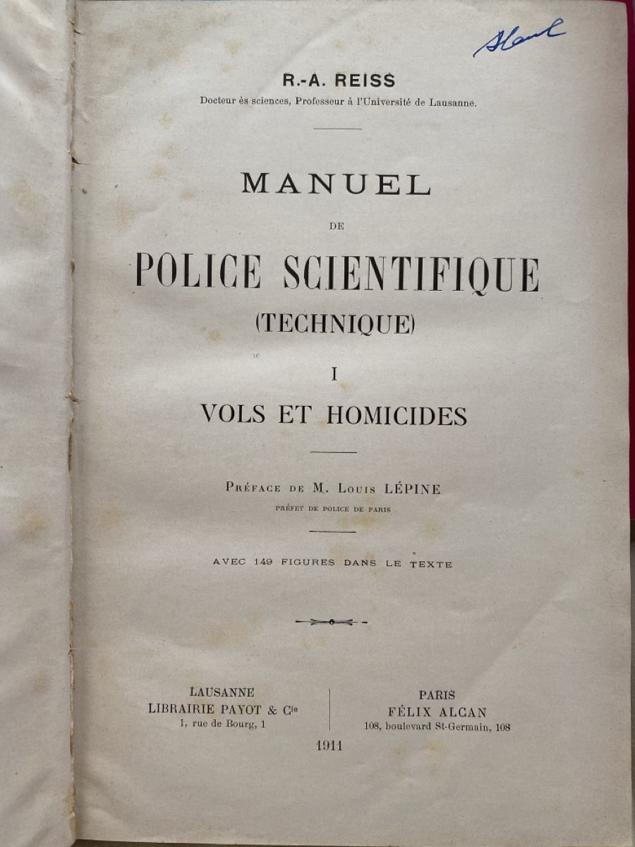 Libri: Manuel de police scientifique – Usato da Lausanne venduto da lav_slx8