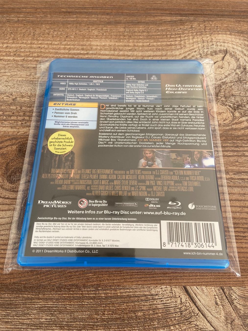 Tutti i DVDs: Ich bin Nummer Vier Blu-ray in Top Zustand! – Usato da Hasle LU venduto da P89erni01 1