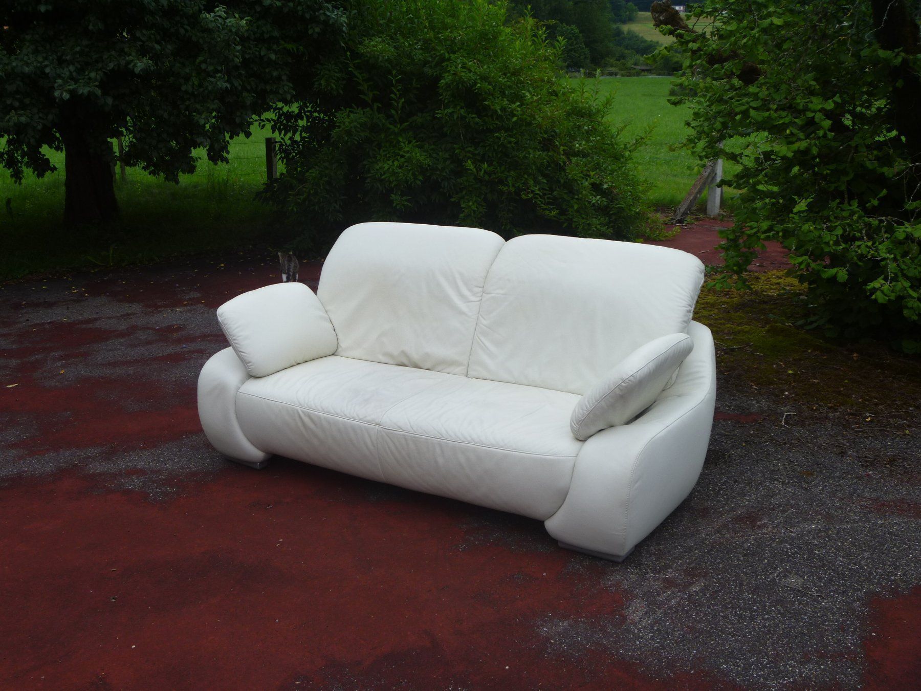 Divani: Ledersofa beige – Usato da Rüti ZH venduto da baumchen 2