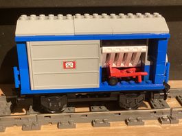 Blauer Postwagen aus Set 4564 Lego 9V Eisenbahn