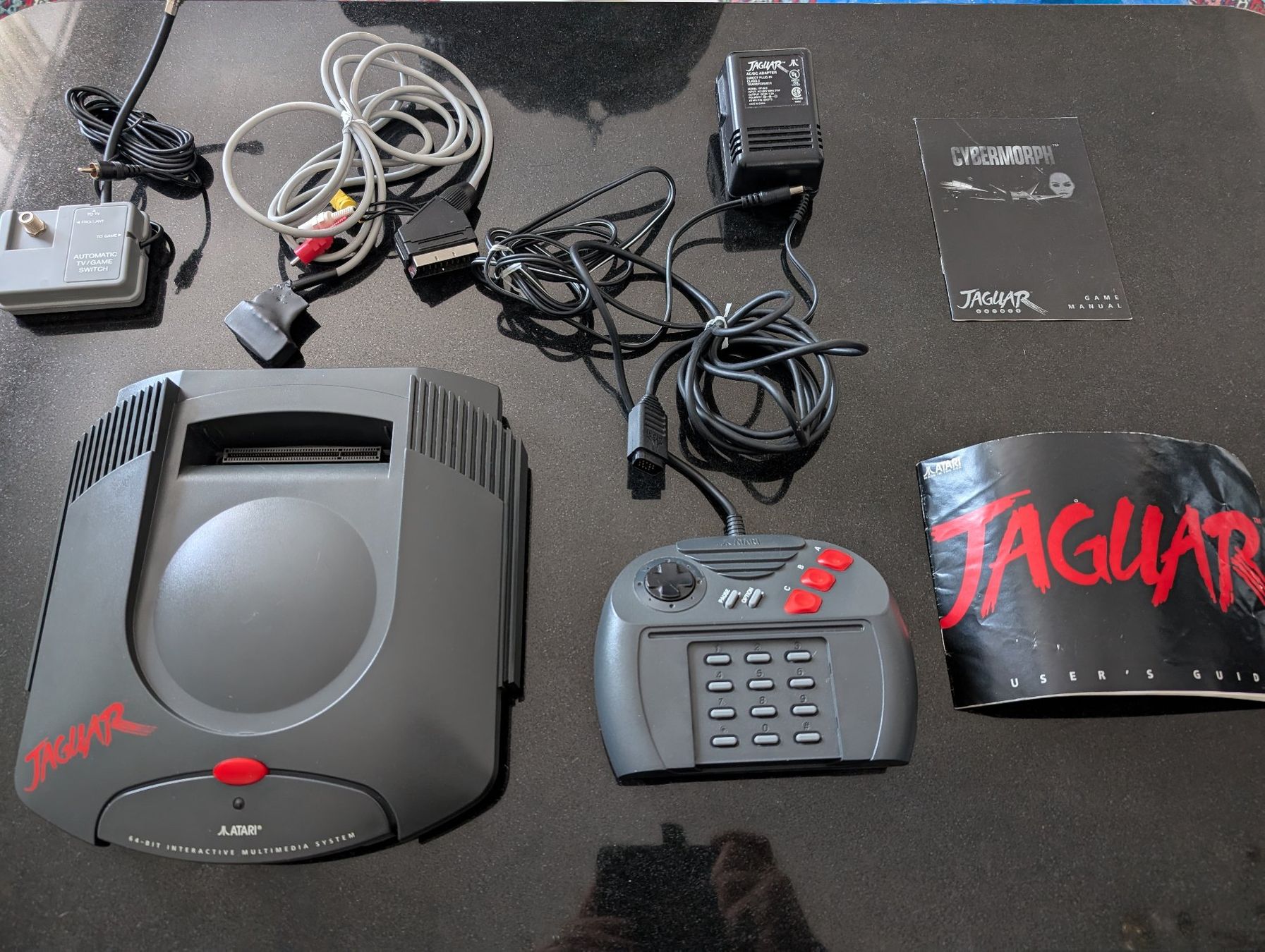 Atari Console: ATARI JAGUAR KONSOLE (US) + 3 SPIELE!!! – Usato da Spiegel b. Bern venduto da Natix 8
