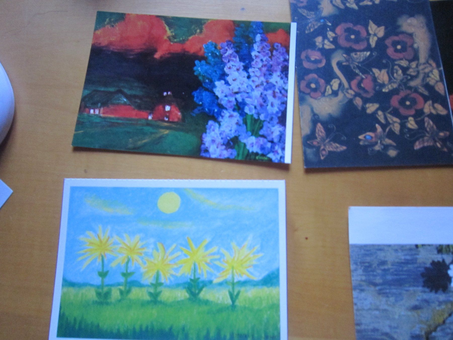 Cartes postales: No2 Postkarten Blumen Kunst – D'occasion à Gordola par Polentaefung 1