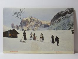 Grindelwald , Ski - Runners , Langläufer 1906