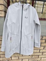 Kleidung: Jack Wolfskin Softshell Jacke, hellgrau, Grösse M