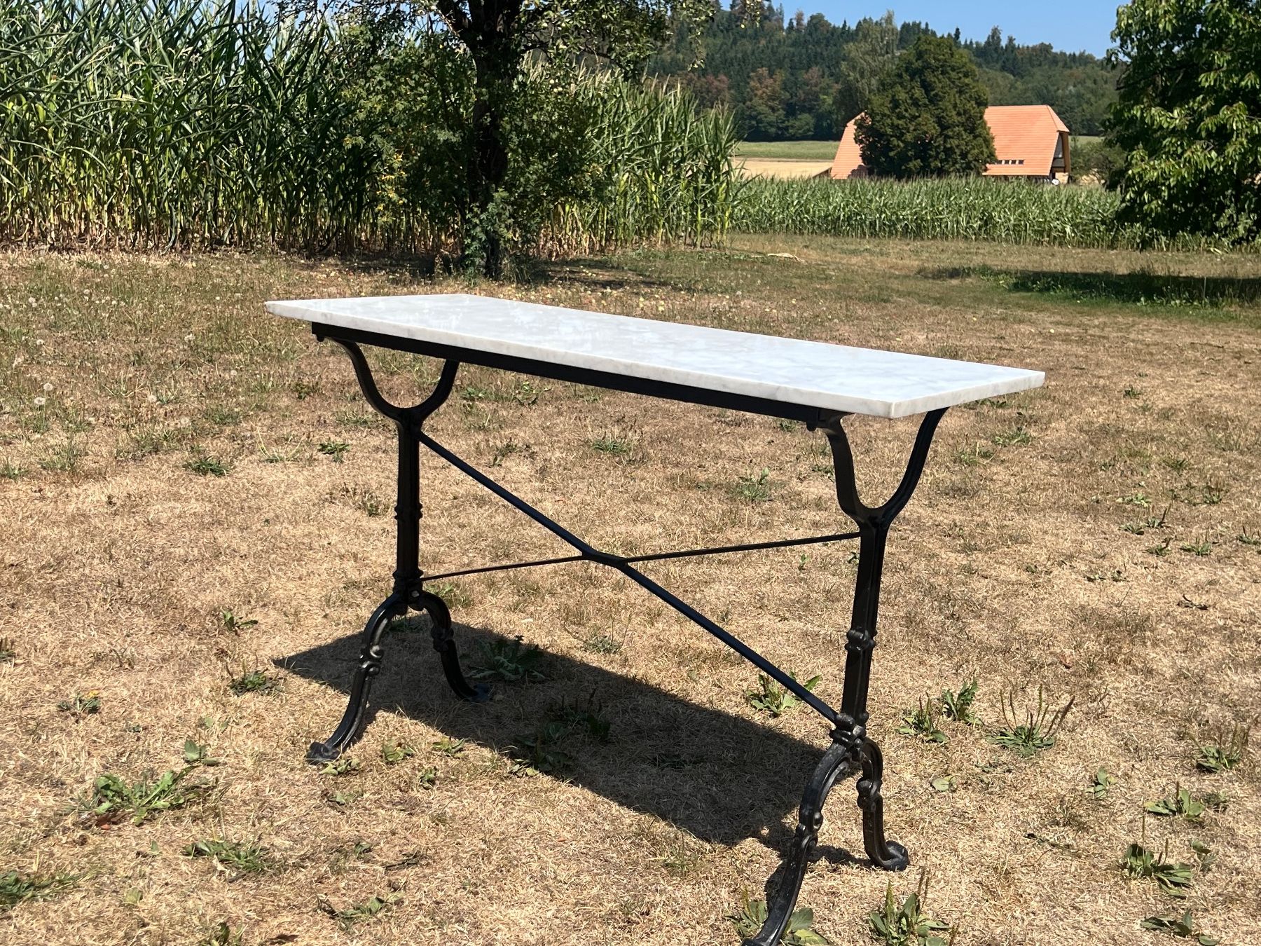 Tables: Gartentisch  mit Marmorplatte – D'occasion à Allmendingen b. BE par juair 4