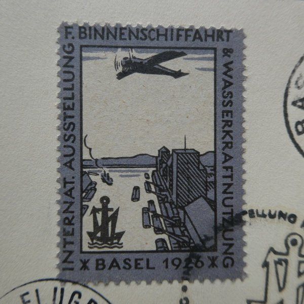 Tutti i francobolli: 1926 / 1. Flugpost BASEL - SCHAFFHAUSEN – Usato da Egliswil venduto da Trens01 3