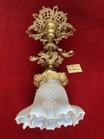 Deckenlampe Jugendstil Opalinglas um1920 Top Zustand