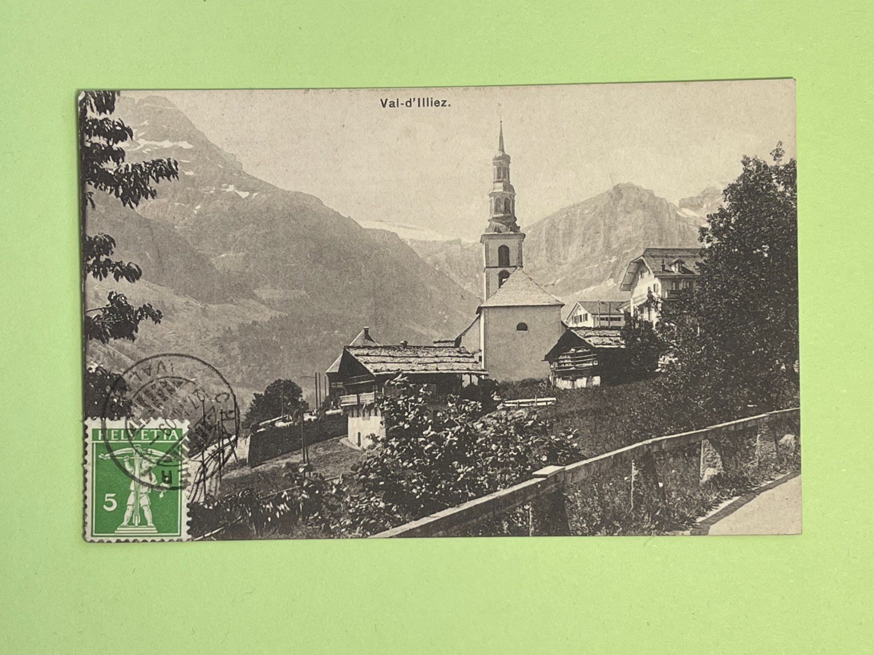 Cartoline postali: Val d'Illiez - 1909 – Usato da Steg VS venduto da _vinci_