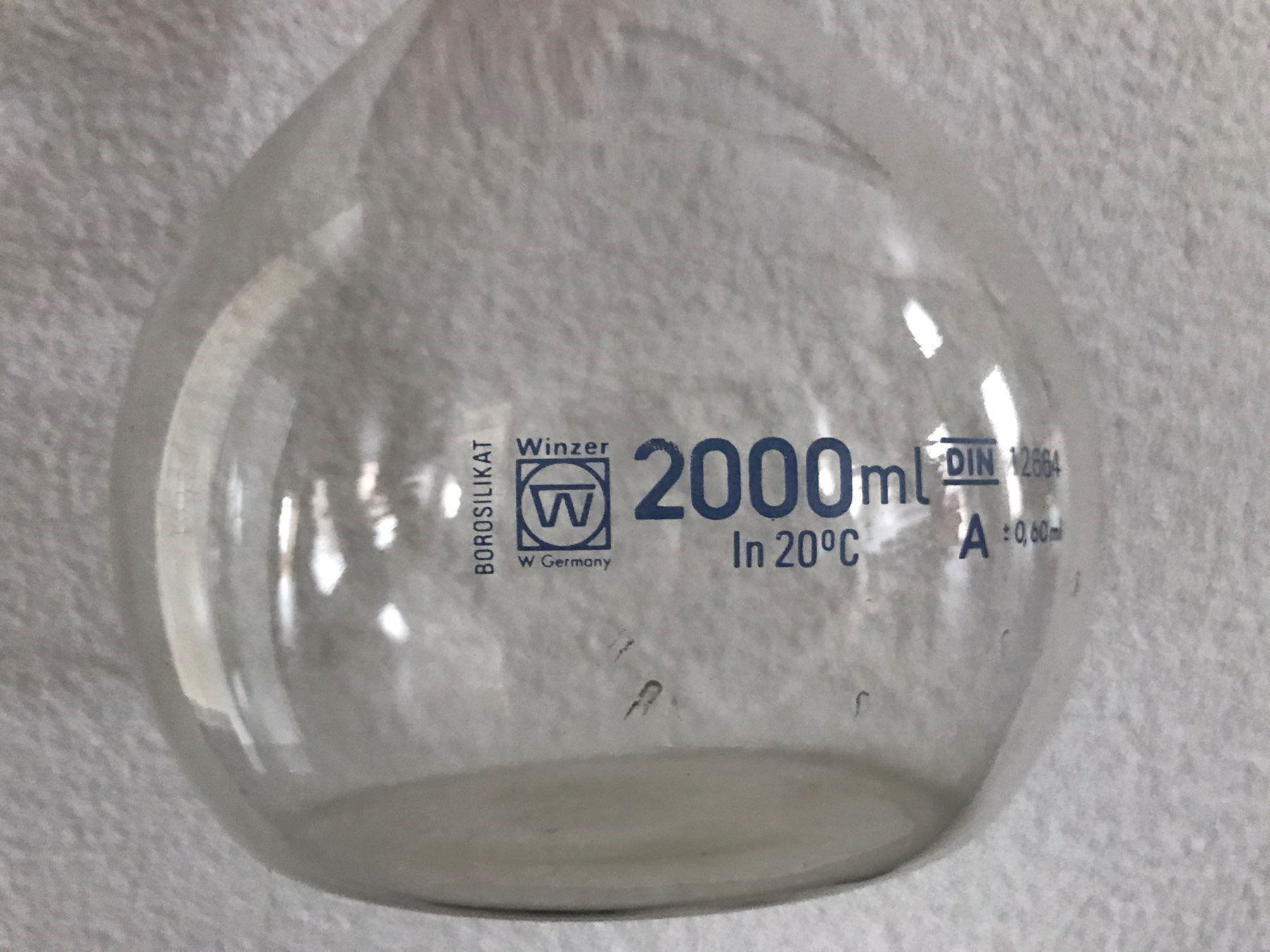 Bicchieri: Chemie Mess Glas Behälter Winzer 2000 ml – Usato da Bättwil venduto da paul74 2
