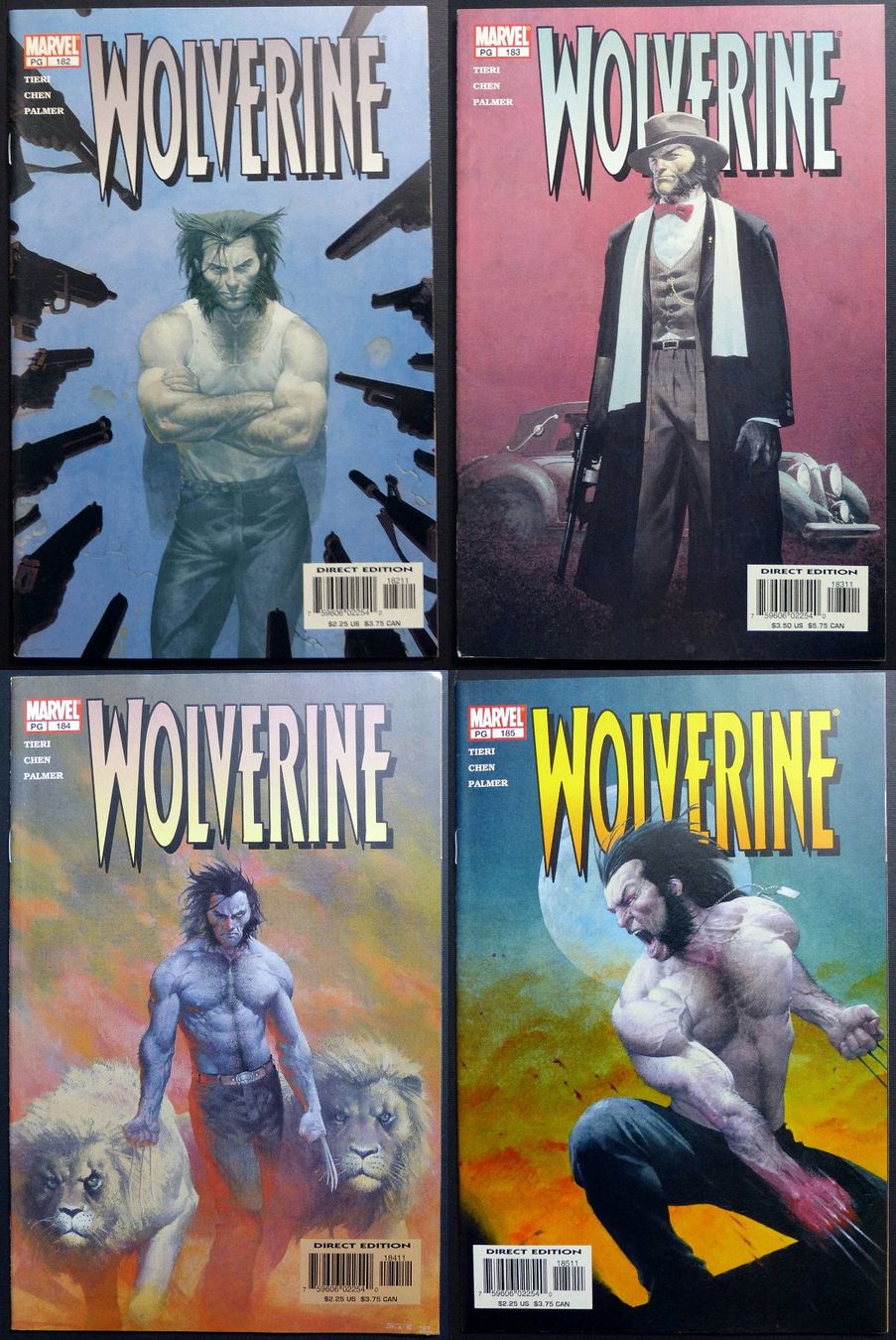 Comics: WOLVERINE 182-185 COMPLETE 4 COMICS RUN MARVEL 2002 – Gebraucht aus Lugano von YouWantUS
