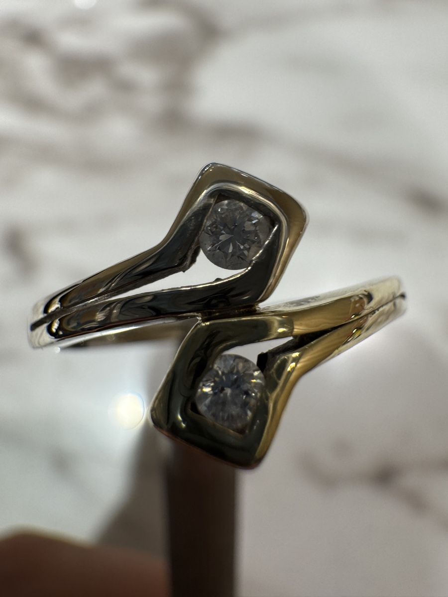Anelli: 14k Gold Damenring – Usato da Schaffhausen venduto da glamour-shop