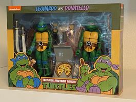NECA Teenage Mutant Ninja Turtles Leonardo & Donatello Neu