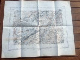 Carte topographique ancienne de Linthal - Super état!