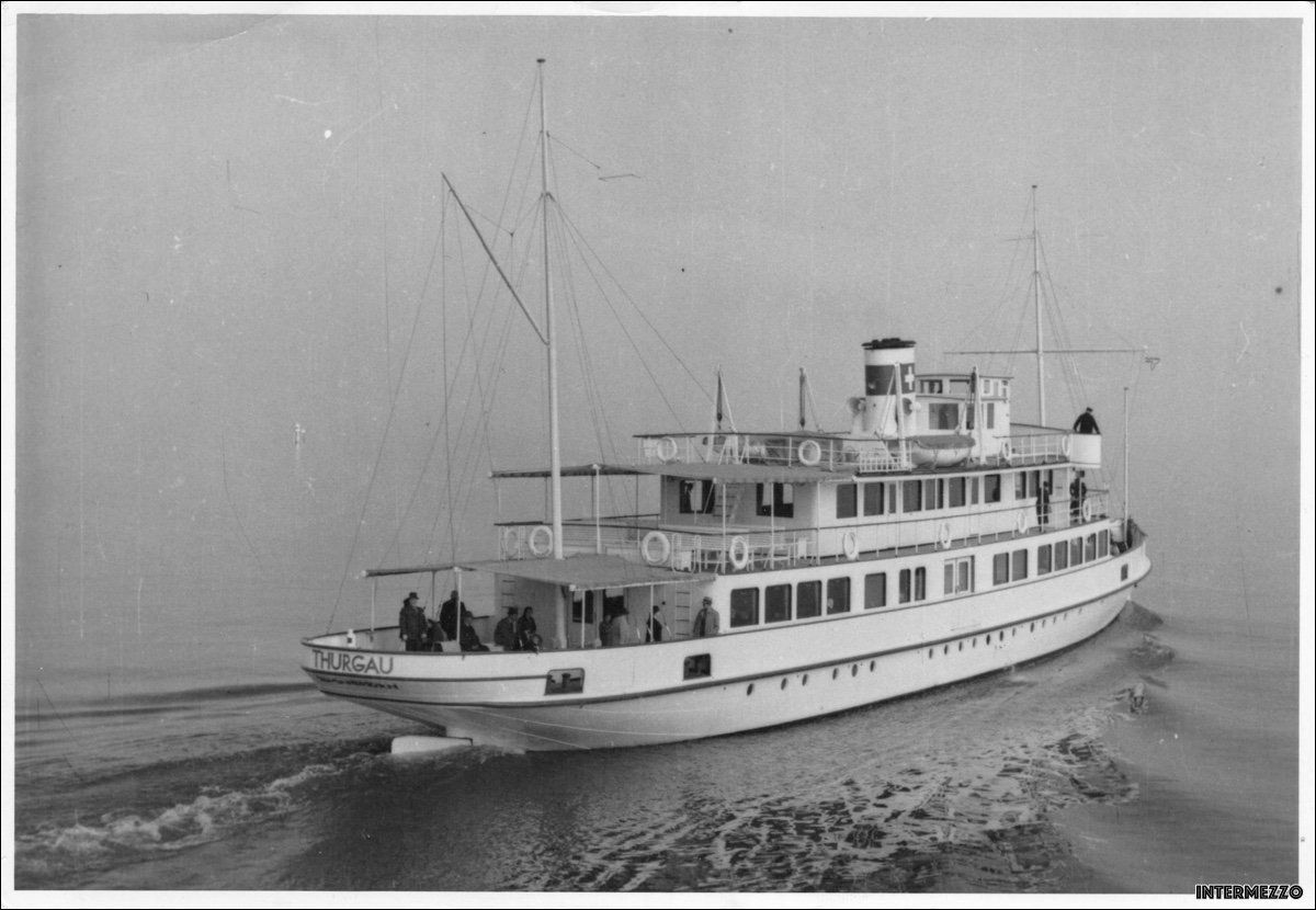 Cartes postales: Dampfschiff // MS Thurgau Bodensee ca. 1960 – D'occasion à Basel par intermezzo12