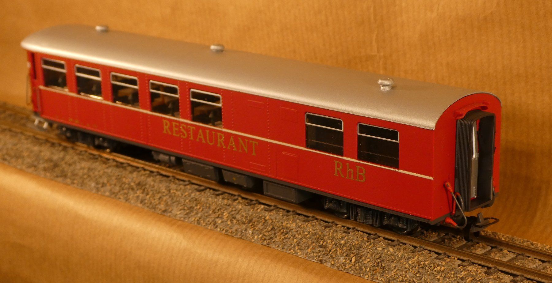 Bemo Modelleisenbahnen: Bemo RhB WR Refit-Speisewagen – Neu (gemäss Beschreibung) aus Muri b. Bern von Malagueno 4
