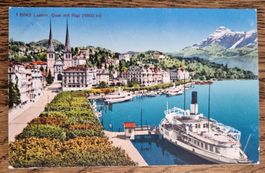 Luzern Dampfschiff 1933, n. Baar z. Hermine Utiger