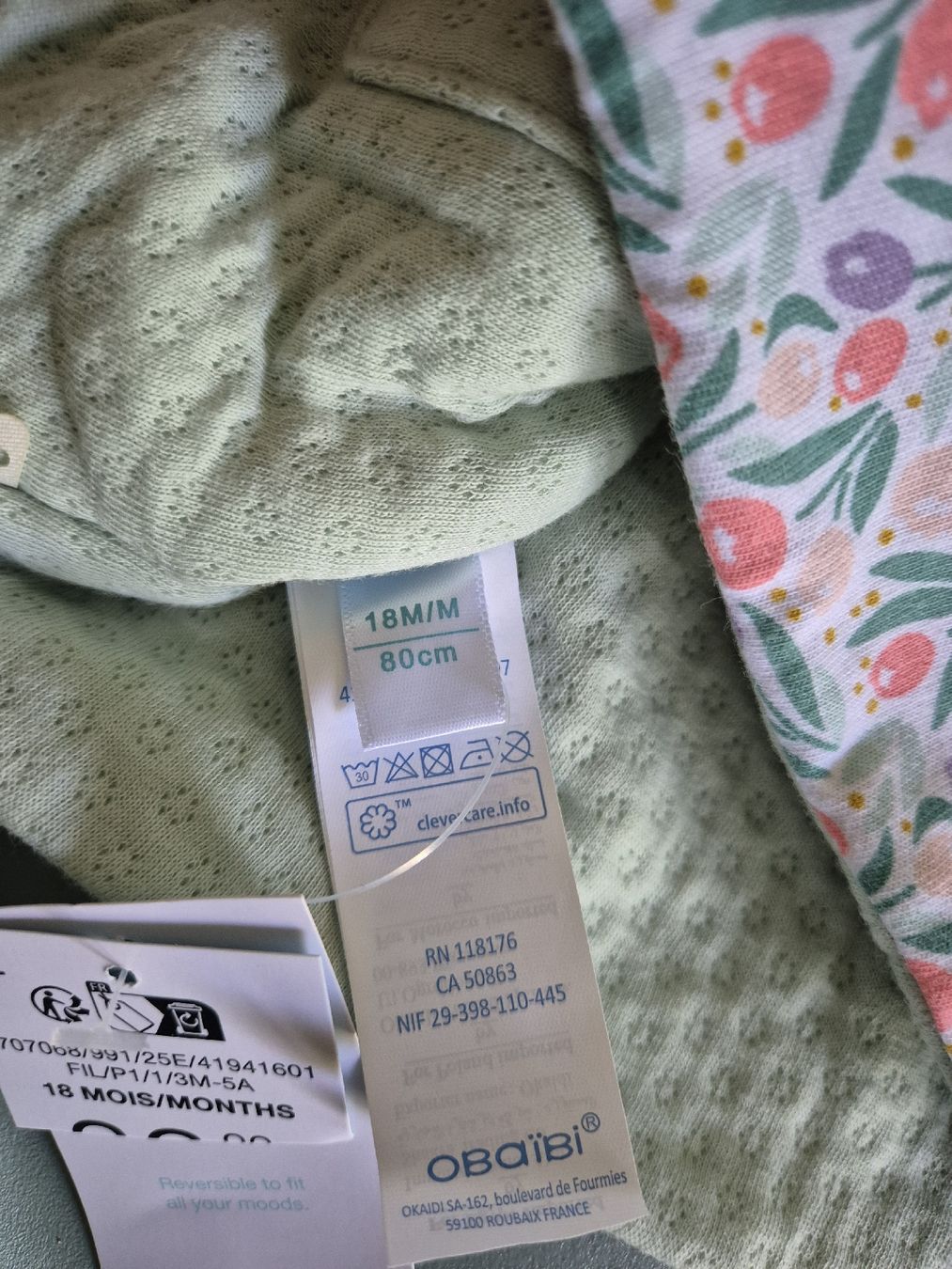 Vestes & Manteaux: Okaidi reversible jacket 80 cm – Neuf avec emballage d'origine à Basel par Elena_02 1