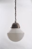 DECKENLAMPE HÄNGELAMPE GLAS MESSING 1930