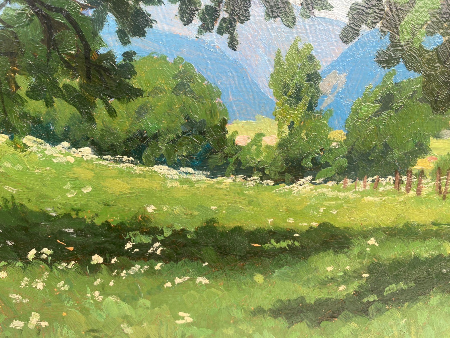 Dipinti: Gemälde Bild E. Kohlund Sommerliche Landschaft mit Bäumen – Usato da Bern venduto da ToysPlusVintage 4