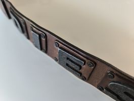 Diesel Gürtel 85 in dunkelbraunem Leder 