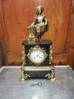 Pendule Marbre et Bronze