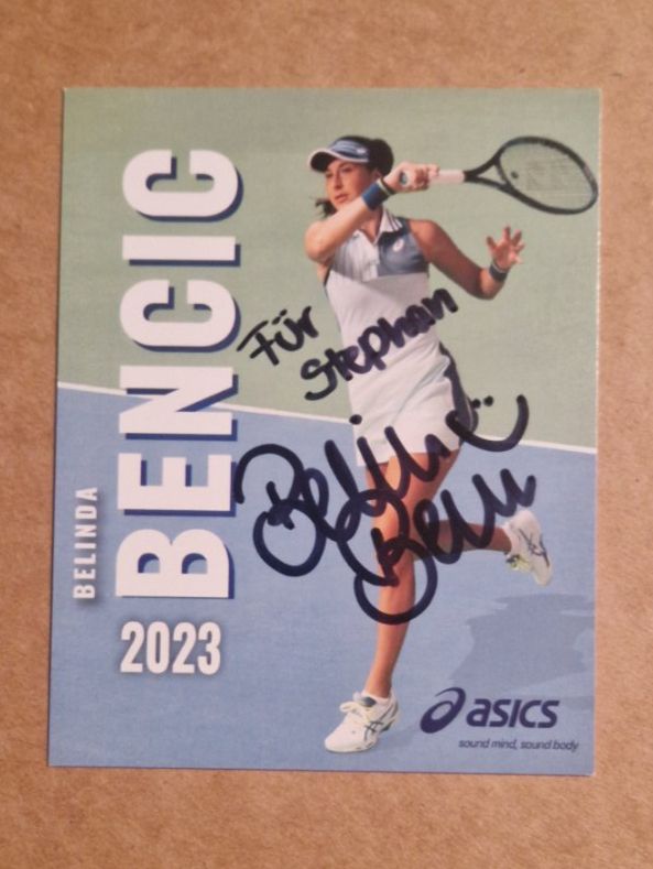 Autografi: Belinda Bencic - handsigniert – Usato da Menziken venduto da Autogramme