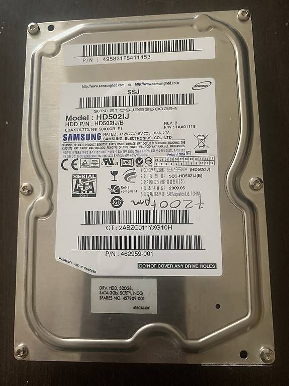 Dischi rigidi: Disque dur Samsung 500Go Desktop – Usato da Cossonay-Ville venduto da BRick73