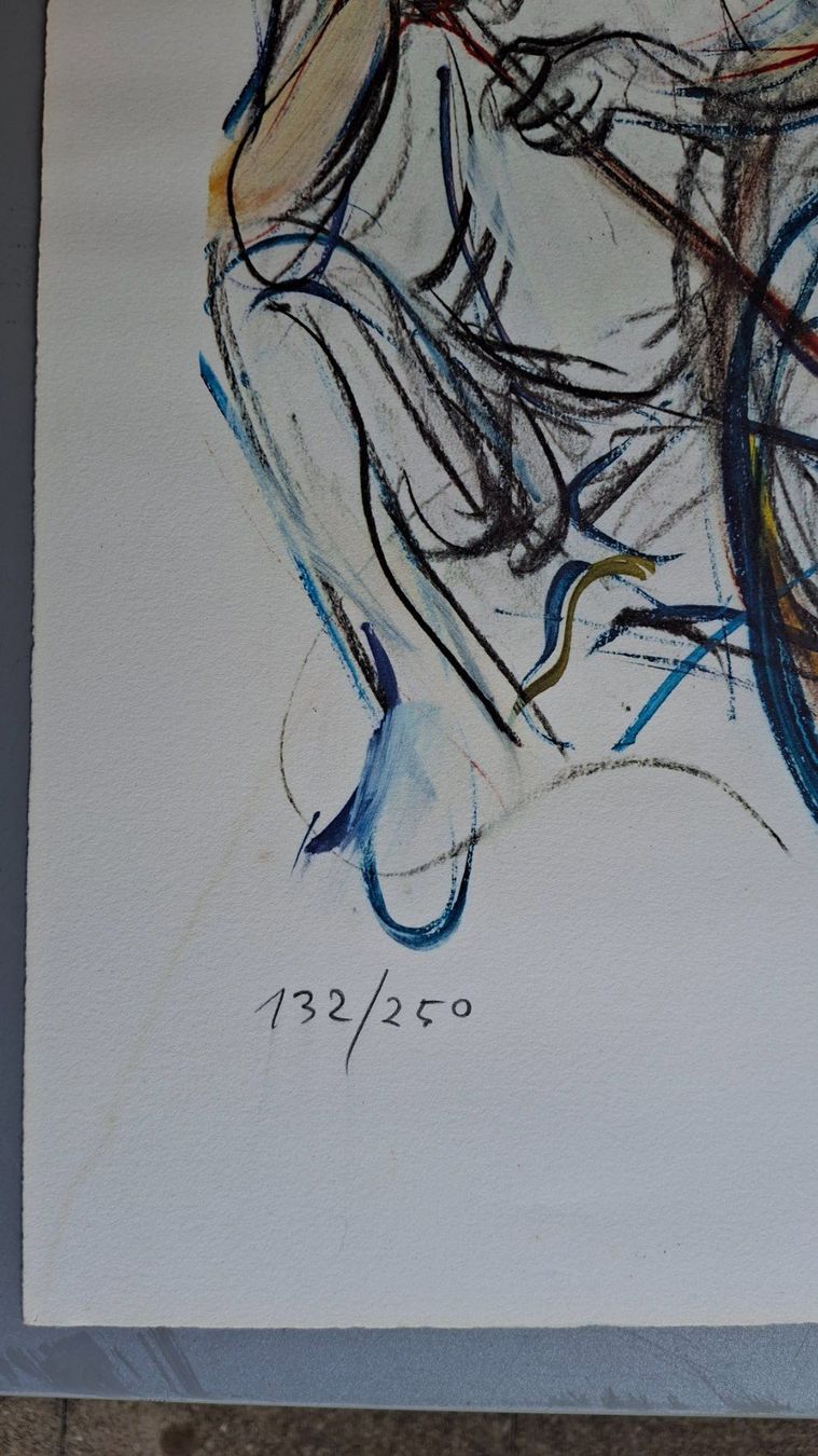Grafica & Litografie: Mario Comensoli "Velofahrer" – Usato da Regensdorf venduto da 8046NORD 1