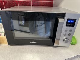 Mikrowelle Severin silber mit Grill guter Zustand
