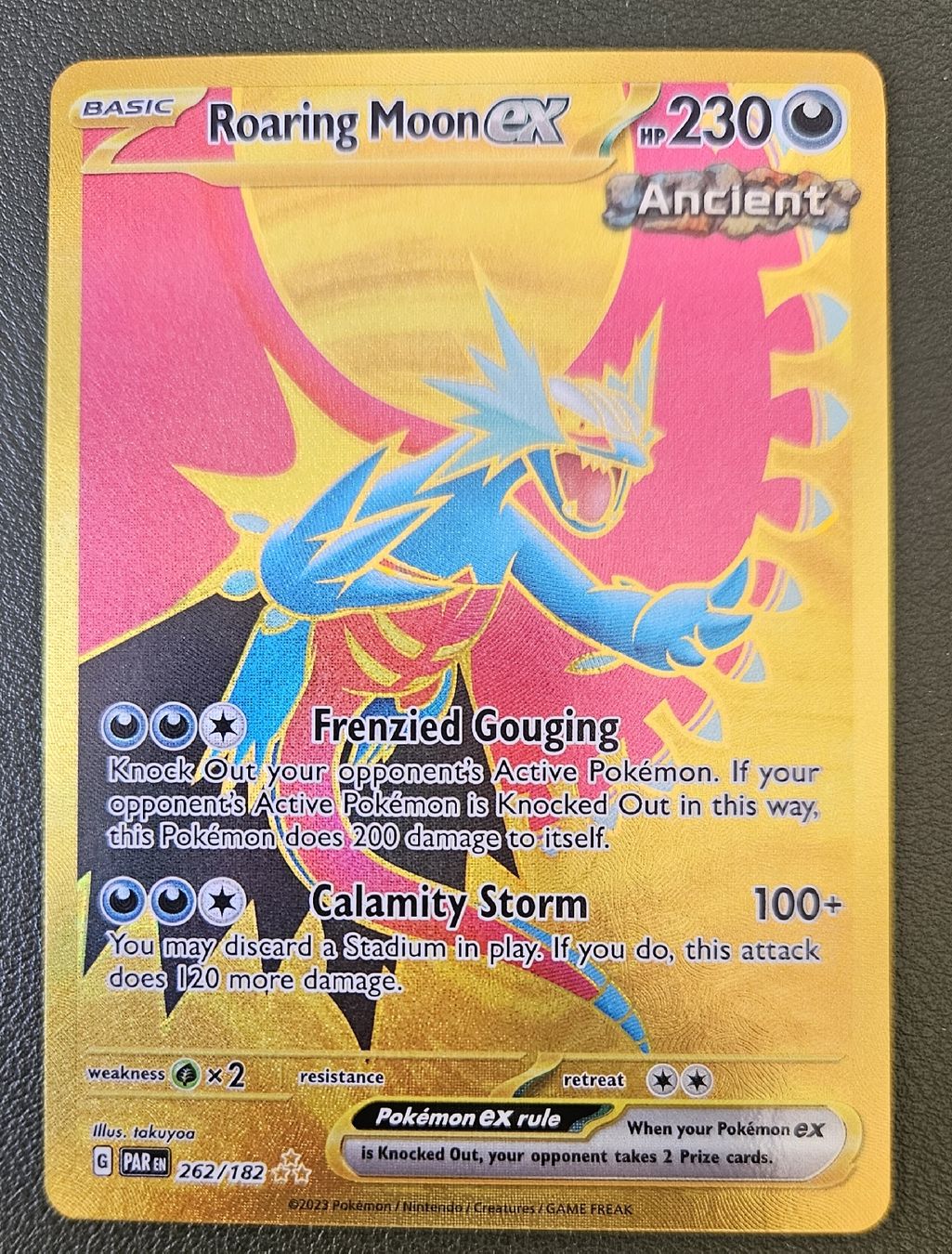 Pokémon Carte collezionabili: Roaring Moon EX  PAR 262/182 EN Gold. Mint – Nuovo (secondo la descrizione) da Bern venduto da Ciprofloxacina