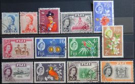 Fiji British Kat. 154-167 gest. 1962 Kat. 45 Euro