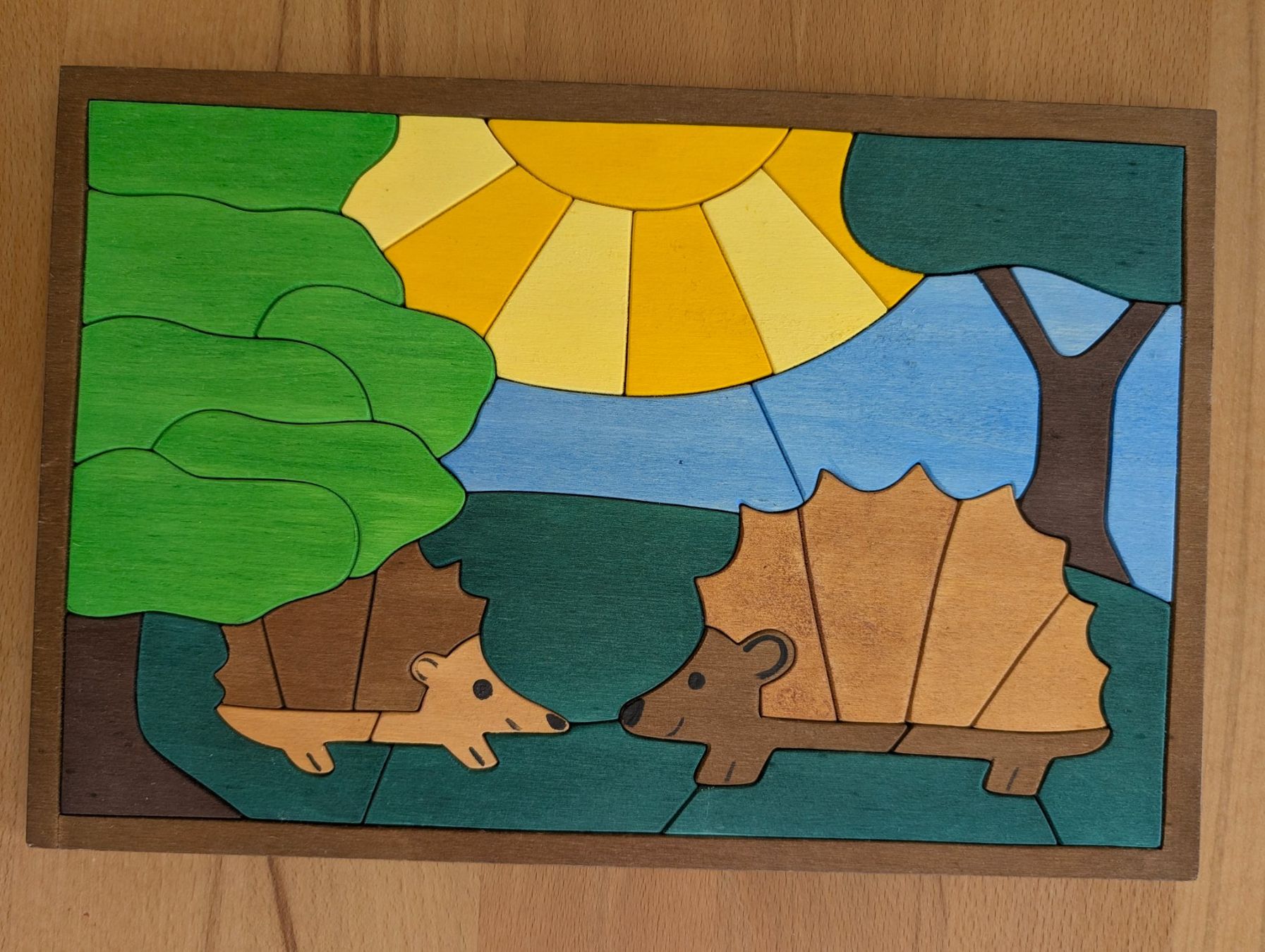Puzzle: schönes , handgefertigtes Holzpuzzle: Igel – Nuovo (secondo la descrizione) da Weite venduto da Nur63