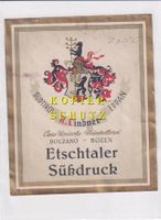 Etikette - Etschtaler Süssdruck (Bozen) /bd