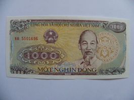 Vietnam 1000 Dong Note 1988 - Seltenes Sammlerstück, Unc