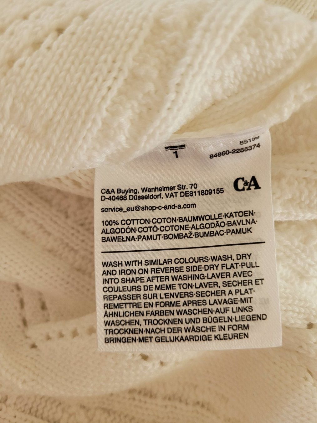 C&A Maglioni & Felpe: C&A Sommer Strickpullover, Weiss, Grösse  XXL, Neu – Nuovo (secondo la descrizione) da Sachseln venduto da Daisy1013 2