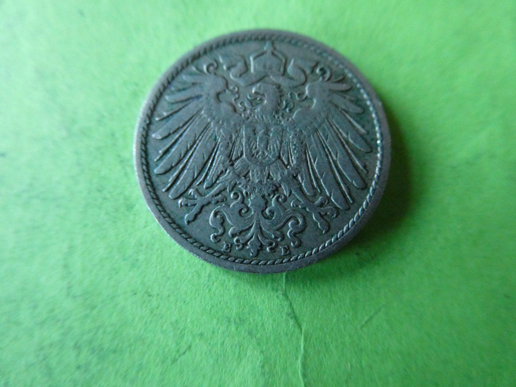 Alle Münzen: Dt. Reich 1898 E, 10 Pfennig – Gebraucht aus Hinterforst von Rohusri 1