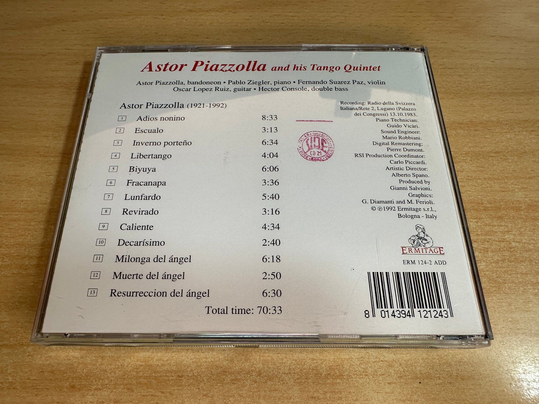 CD: G5 Astor Piazzolla and His Tango Quintet – Usato da Rikon im Tösstal venduto da Alpenmutz 1