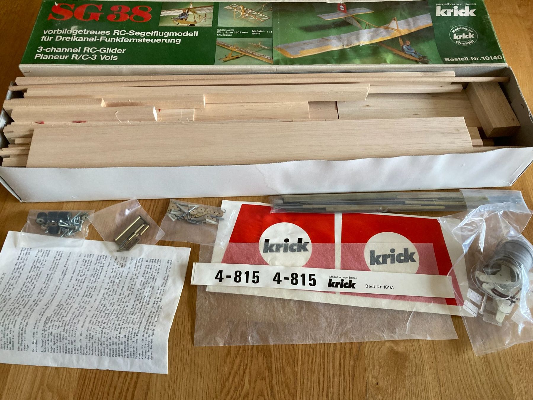 Kit di costruzioni: Krick SG 38 Modellbaukasten – Nuovo (secondo la descrizione) da Oberrüti venduto da bidu008 1
