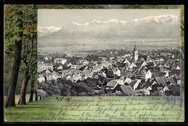 AK Altstätten /Canton St. Gallen, Ortsansicht mit Kirche und