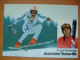 FRANZ KLAMMER (AUT) AUTOGRAMMKARTE TOP